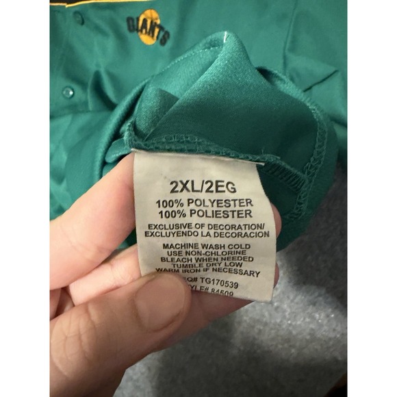 Vintage SF Giants Green Alternate Jersey True Fan Y2K MLB Button-Up Men's 2XL - Picture 9 of 13